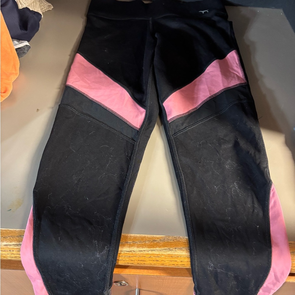 Kids Black and Pink Leggings